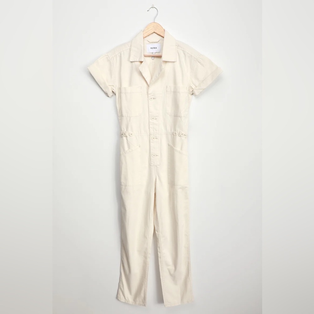 Pistola Grover Cream Utility Jumpsuit